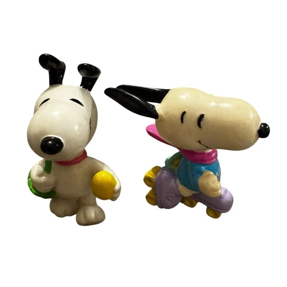 Vintage Peanuts Snoopy Easter‎ Figurines Lot UFS Easter Beagle